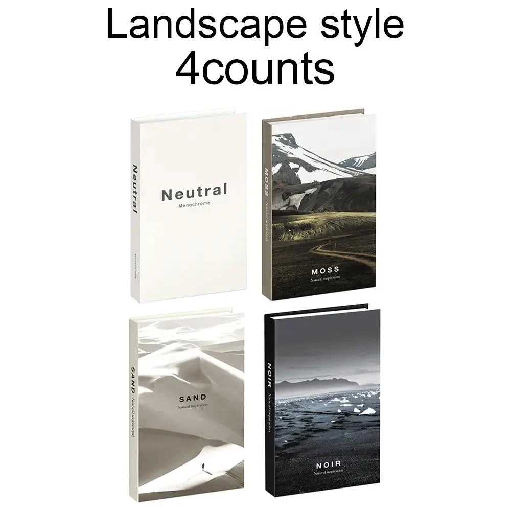 City-Themed Foldable Decorative Book Set - 3-Pack Photo Prop and Home Decor Accent