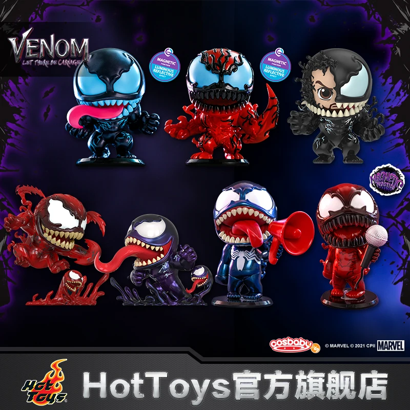 

В наличии 100% оригинальные горячие игрушки Cosbaby Venom Let Be carmatage коллекция моделей персонажей фильма произведение искусства версии Q