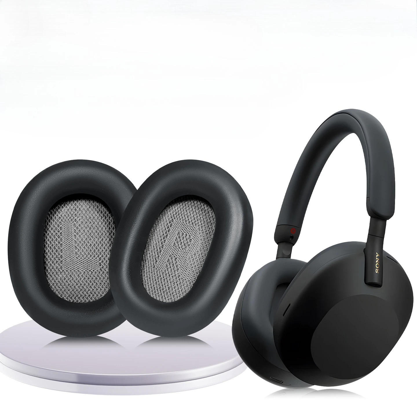 Suitable for Sony WH-1000XM5 ear pads silicone leather earphone covers foam ear pads XM5 over-ear ear pads