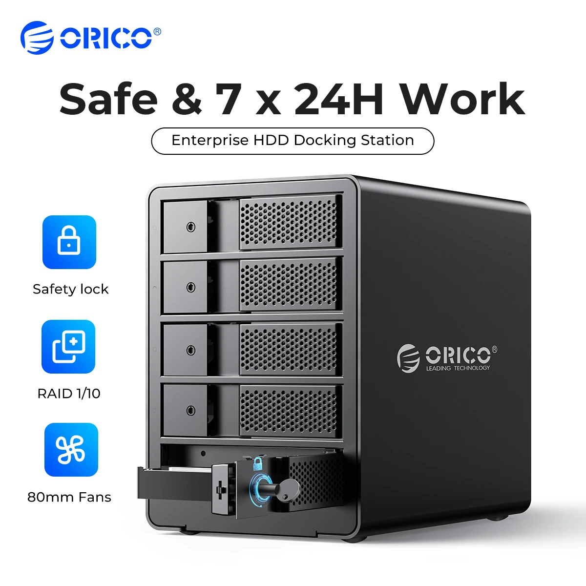 ORICO 【RAID機能】 HDDケース 4台 22TB*4 USB 3.0 RAIDケース マルチ