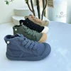 Children's Canvas Shoes 2025 Spring Autumn Water Washed Low Top Casual Soft Sole Breathable Boys' Sandal Girls' High Top Shoes 6