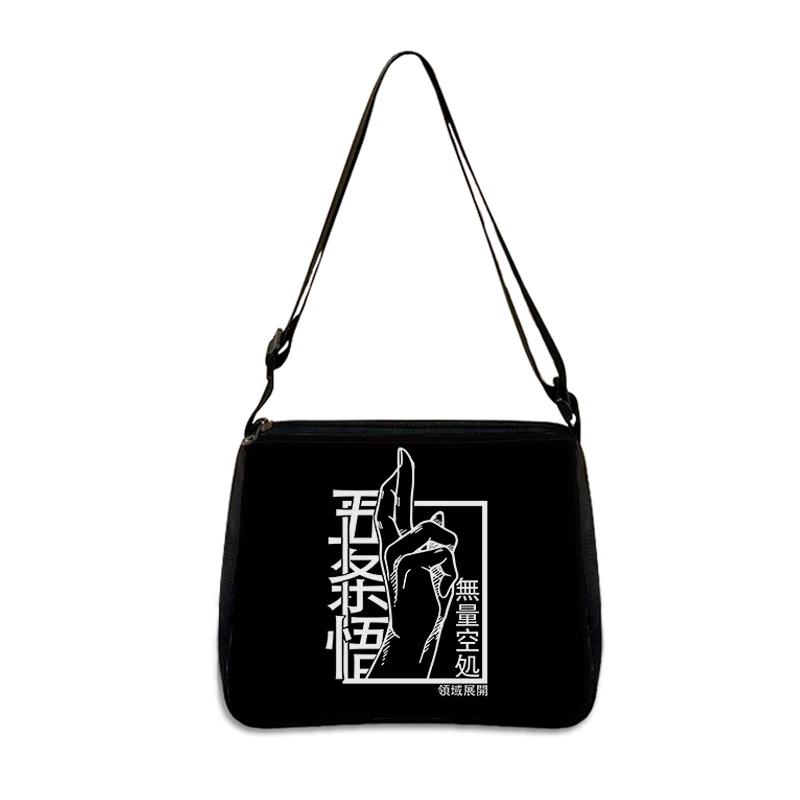 Japanese Anime Jujutsu Kaisen Shoulder Bags Gojo Satoru Ryomen Sukuna Handbag Messenger Bag Phone Holder Storage Bags Travel shoulder bag