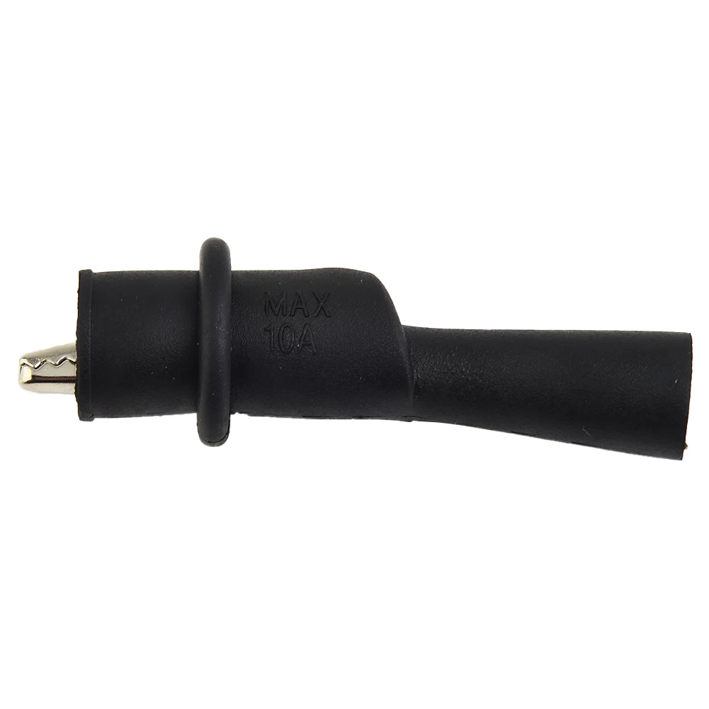 Measuring Tools Clamp 1Pair AC DC 10A 1000V Antiskid Red + Black Wire Tips Test Clip Household Items Accessories