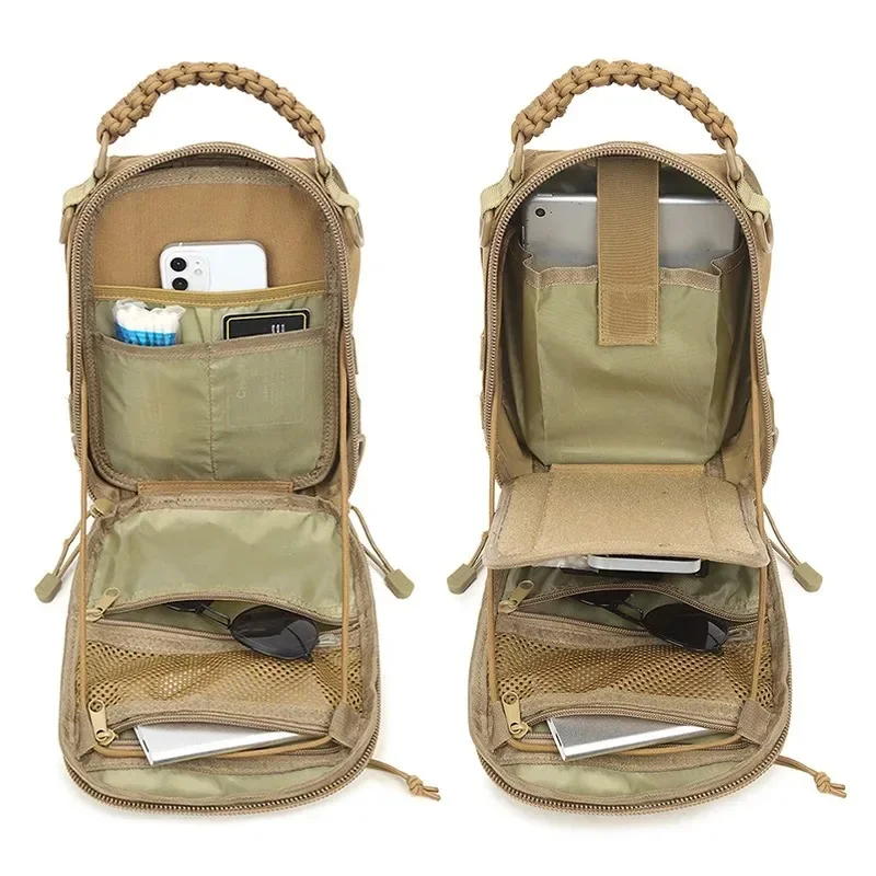 Camo Oxford Chest Bag Sling Backpack for Outdoor Camping