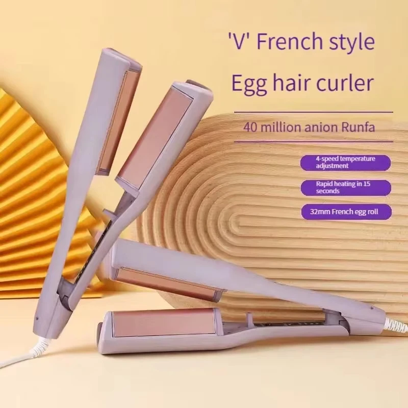 32MM Electric Curling Iron - Automatic Lambswool Curling Tool, Long Lasting Styling, French Styling, Rotating Anti-Flame Design 4