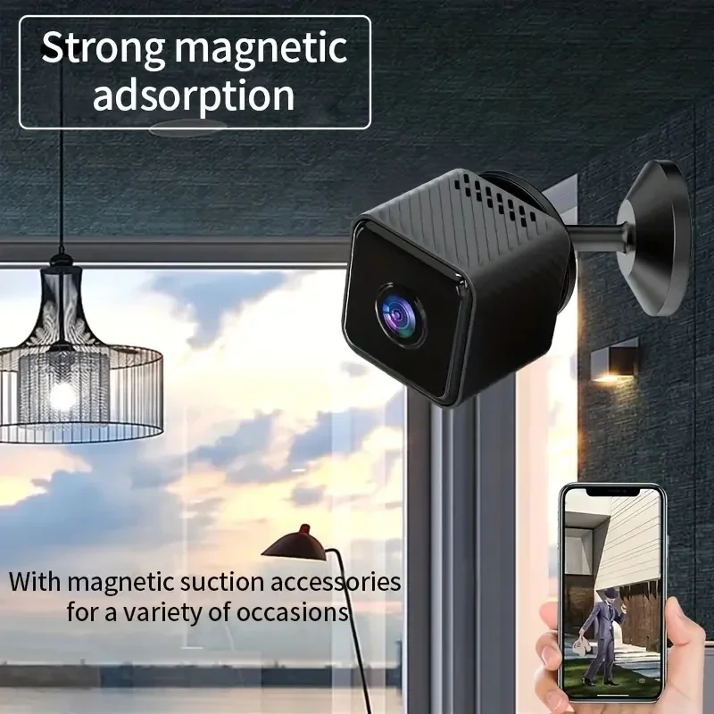 1080p Mini WIFI Camera, Infrared Night Vision Small Cam, Wireless Remote Surveillance Motion Detection Video Recorder For Home 4