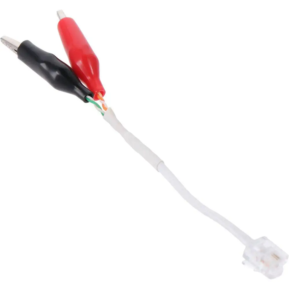 Plastic Replacement Cables RJ11 / RJ12 / RJ45 Plug Test Cable Alligator Clips Wire Identification And Tracing alligator clips test cable