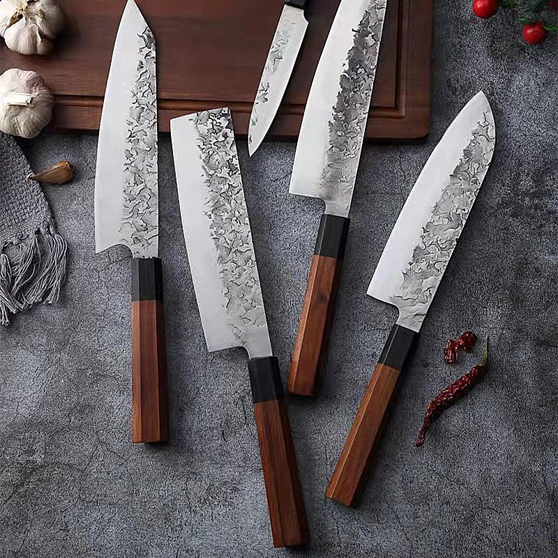 Steel Chef Knife Kitchen Sushi Knives Sharp Japanese Nakiri