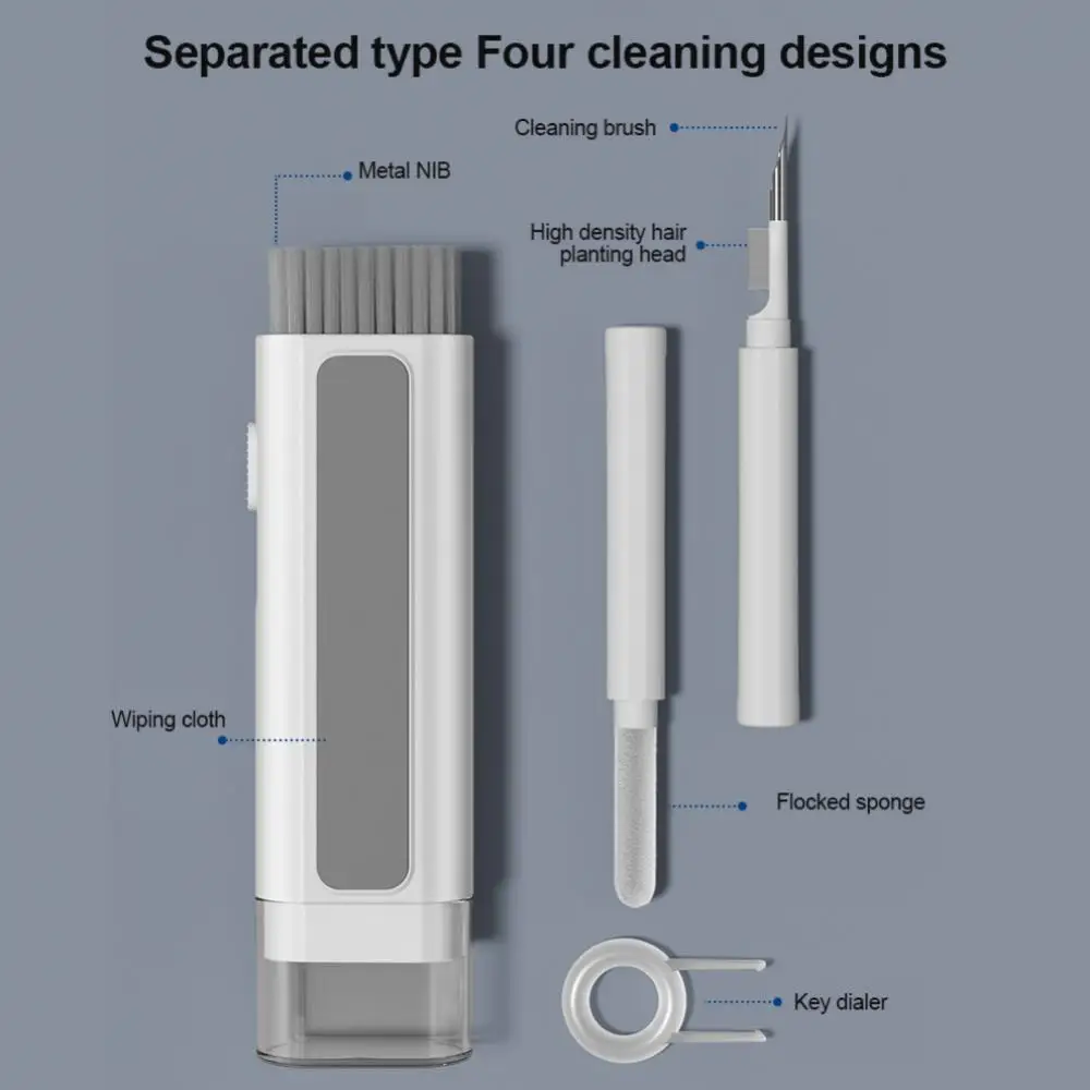 Computer Keyboard Cleaner Brush Kit Cleaning Tools 7 in1 Keycap Puller Earphone Pen For Macbook Headset Accessories 5
