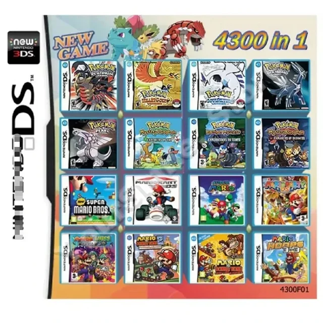 NDS Game Card Collection Video Game Handheld Console Combination Card DS NDS 3DS 3DS NDSL Game Cartridge Card Toy 3