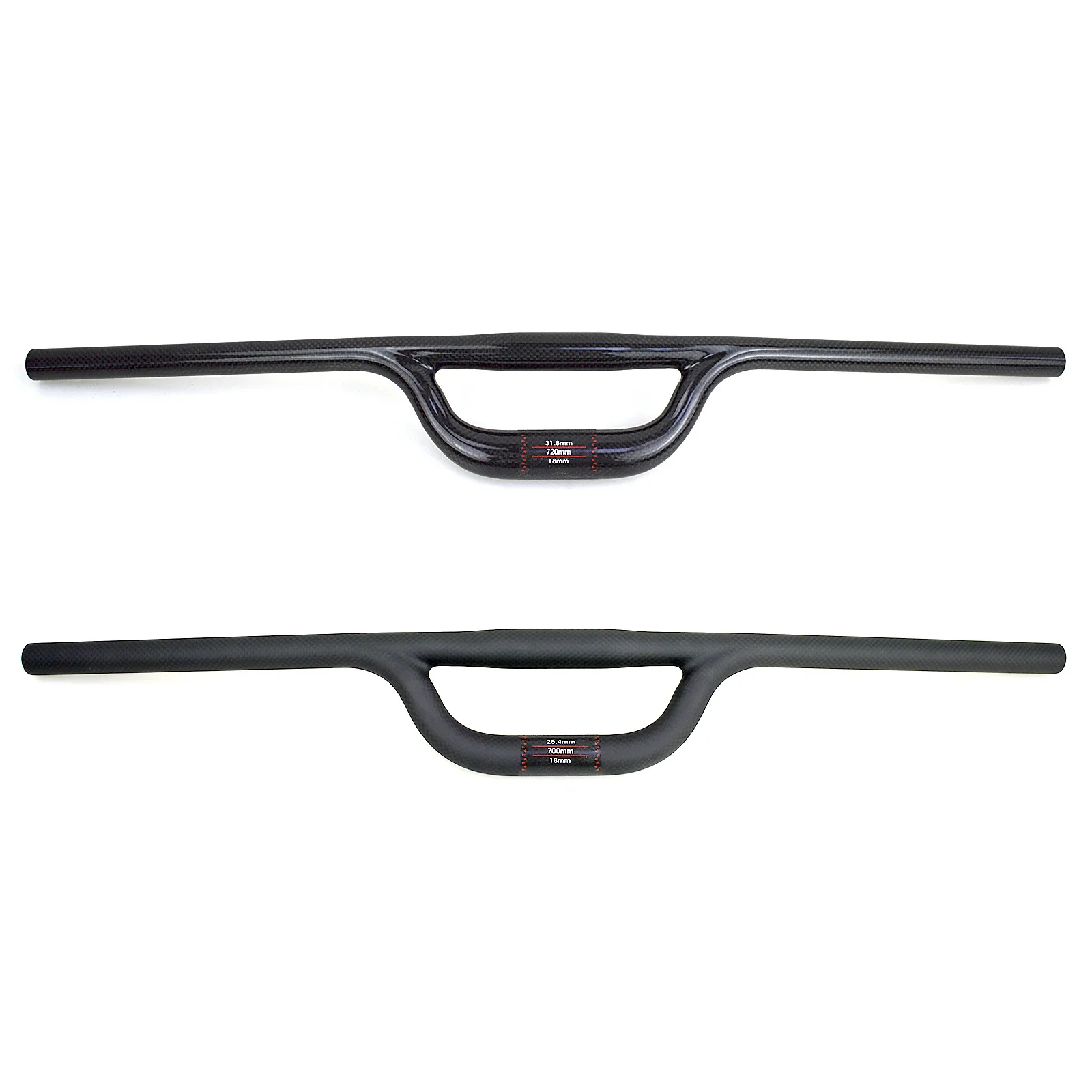 

Carbon Fiber 31.8 Mountain Bike Double Tube Handlebar Rear Swing Full Carbon Handle 25.4 Full Carbon Rear Floating Handlebar