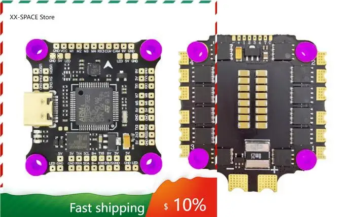 

HAKRC F722 Летающая башня 32-бит 60A/45A ESC 3-6S Совместимость с передачей данных воздушного терминала 30,5*30,5
