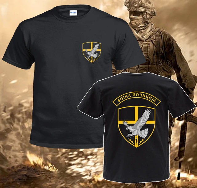 Camisa Masculina Do Batalhão Do Contra-terrorista Da Polícia Militar Das  Forças Especiais Sérvias. Algodão De Alta Qualidade, Camiseta Casual Solta  S-3xl - Camisetas - AliExpress