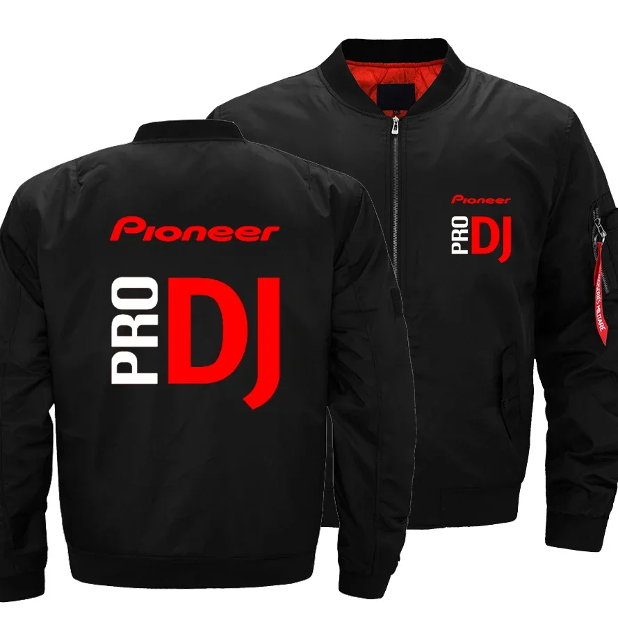 

New Autumn Winter Men's Pioneer Pro DJ Logo Flying Jacket Fashion Thicken Windbreaker Warm Casual Zipper Baseball Coat