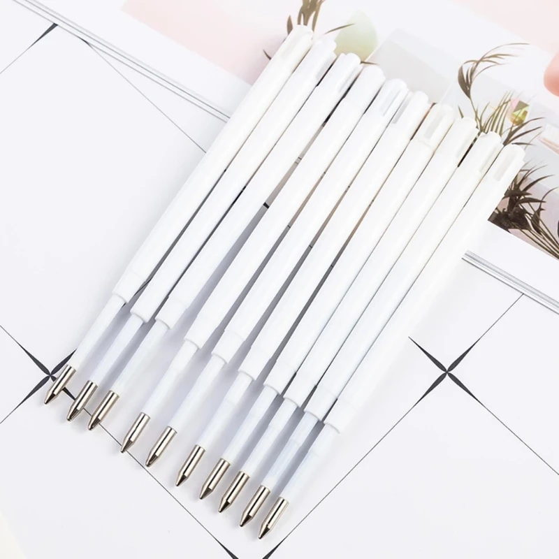 개폐식 볼펜, 교체 가능한 볼펜 리필, 검정/파랑 잉크 용 100Pcs 표준 볼펜 리필