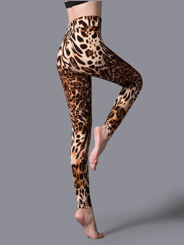 

VIIANLES Women Leopard Print Fitness Legging Summer Styles Sexy Legging Elastic High Waist Fashion Push Up Pants Drop Shipping