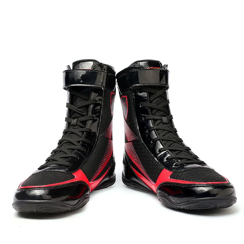 New men's boxing. Wrestling sports shoes, high top foot protection fencing shoes, squat weightlifting breathable and non