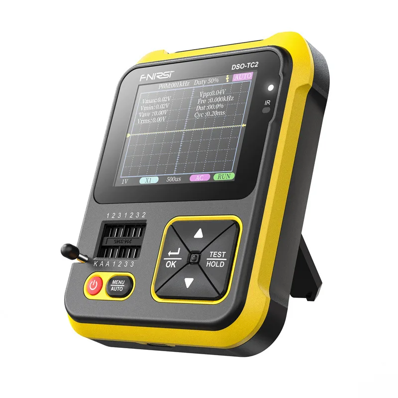 

DSO-TC2 Portable Digital Oscilloscope Transistor Tester 2-in-1 Multi-function Multimeter Diode Voltage LCR Detect PWM Out