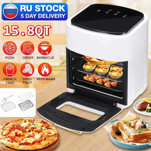 1700w 15l Air Fryer Oven Convection Toaster Food Dehydrator 16 Functions To  Fry With 7 Accessories & Recipe Included - Ovens - AliExpress