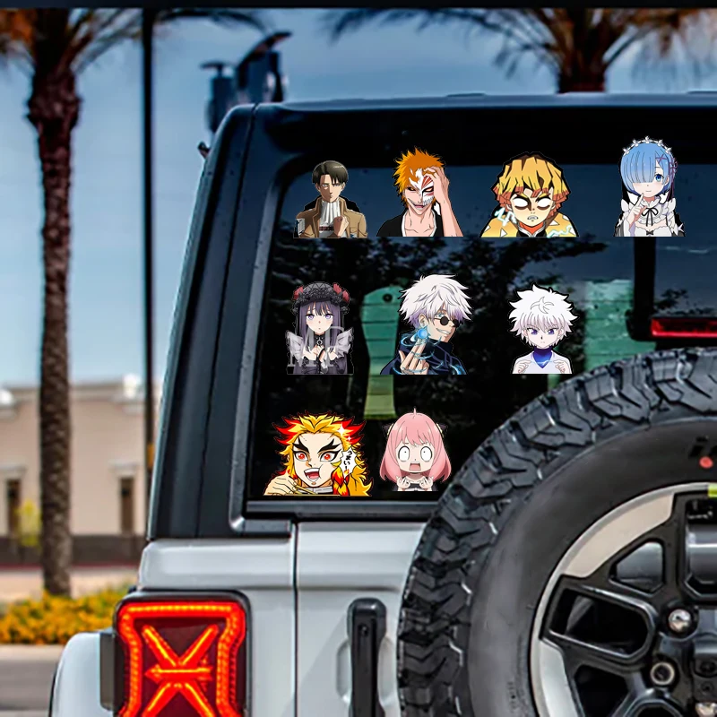 Shinra Kusakabe Fire Force 3D Motion Car Stickers Cartoon Waterproof Home Accessories Decals for Cars,Refrigerator,Etc