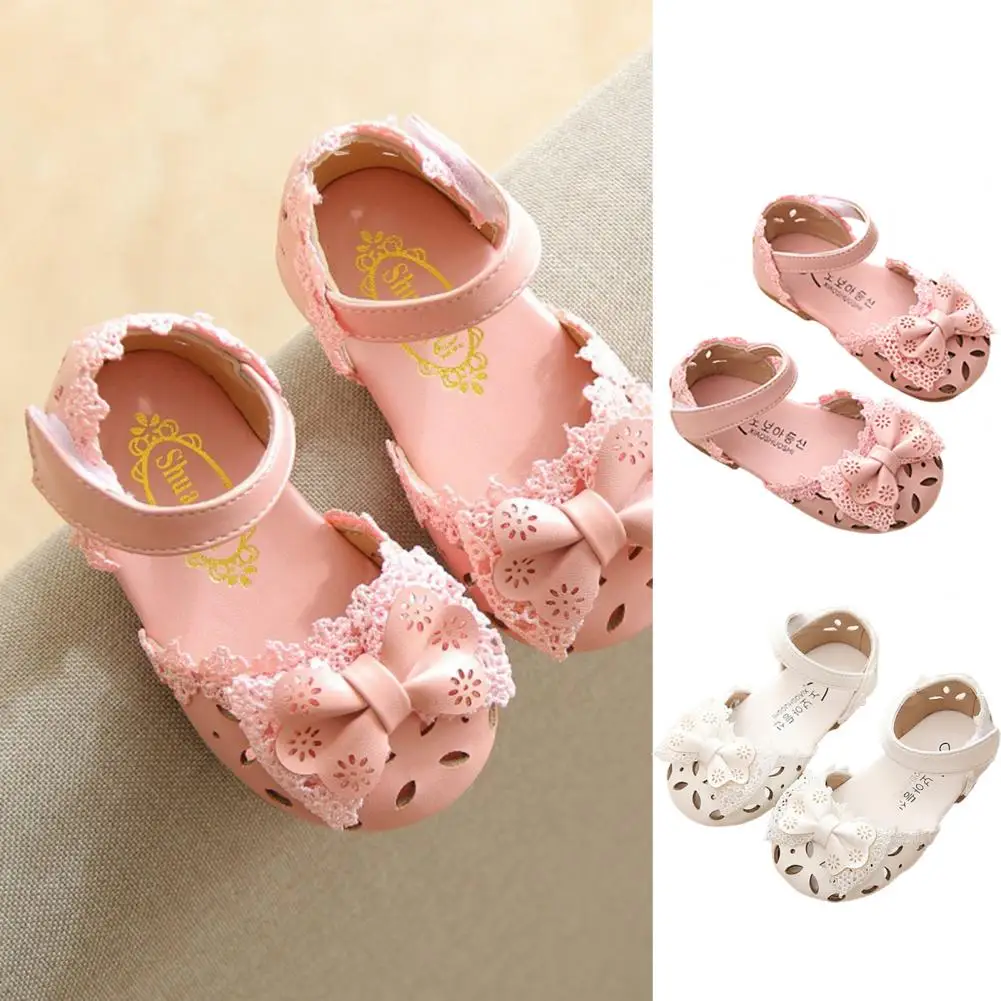 1 Pair Cute Girls Shoes Soft Girl Sandals Sweet Non-slip Smooth Surface Girls Shoes