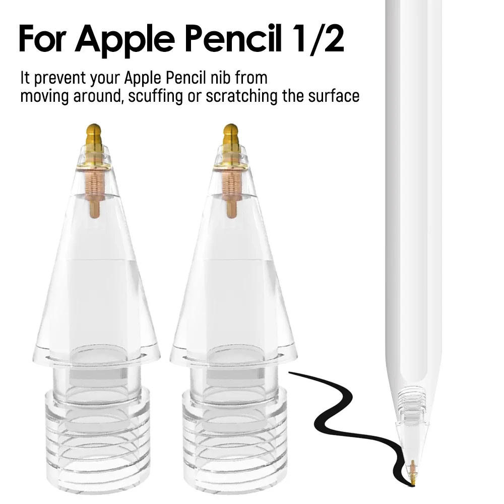 5/3/1PCS Upgraded Pencil Tips for Apple Pencil 2nd 1st Generation No Wear Out Fine Point Accurate Spare Pen Nibs for IPencil 1 2