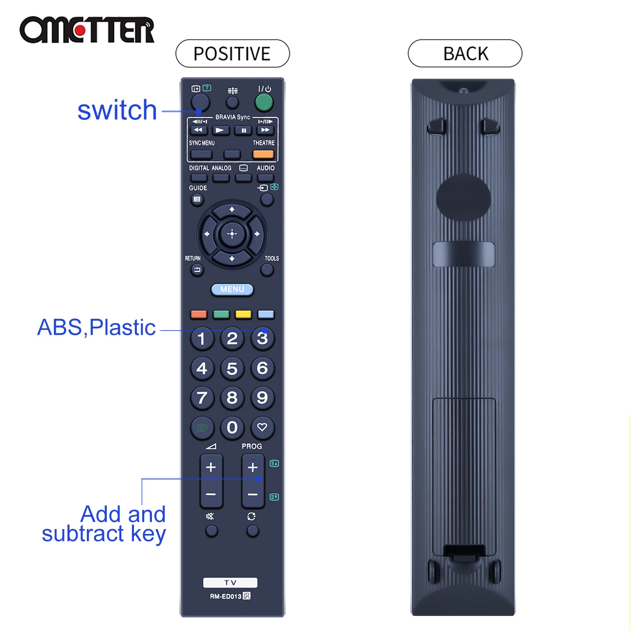 Nuovo RM-Series Ricambio TV Telecomando per Sony KDL-19L4000