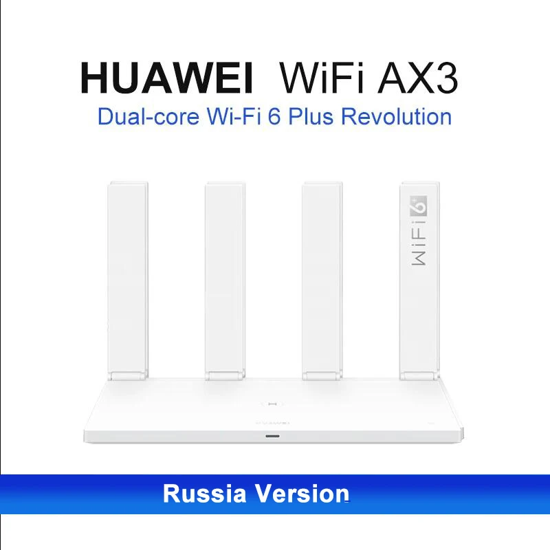 

Russia Version Huawei AX3 PRO Router Wifi 6 + 3000mbps Quad Core Wi-Fi Wireless Router Quad Amplifiers Repeater Network Router