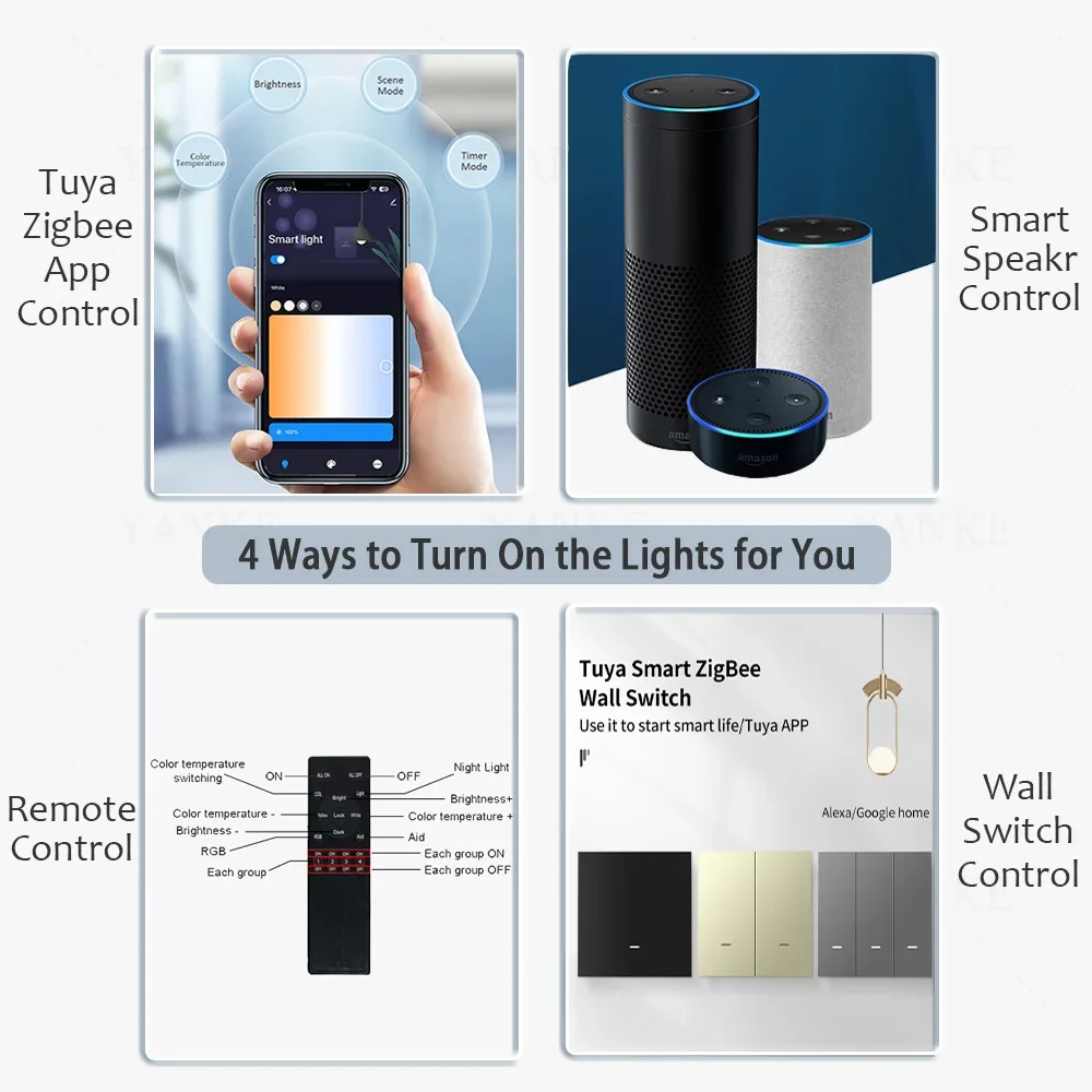 Smart Home Tuya Zigbee Remote Control 6mm Thin Surface Mount Magnetie Track Light Ceiling System Black White Lamp Lighting DC48V 3