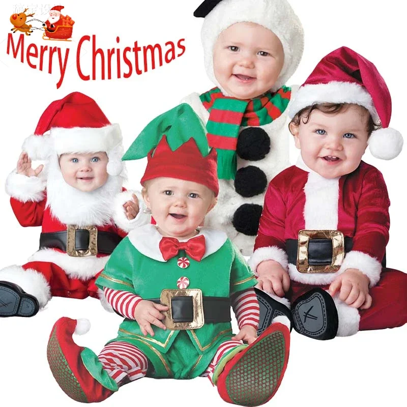 

Косплей Snailify Santa Детский костюм для младенцев, костюм снеговика, Рождественский эльф, малыш, наносить новый год, Санта-Клаус