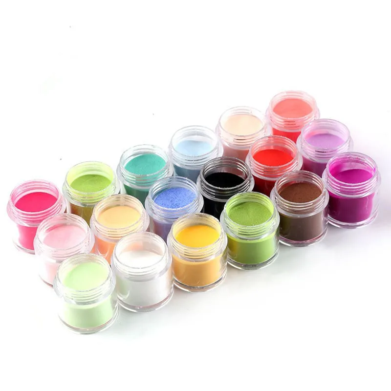 18Colors Set 10G Sweater Effect Nail Glitter Sparkly Sugar Dust Powder Chrome Pigment for Manicure Polish Nail Art Decorations nail glitter powder