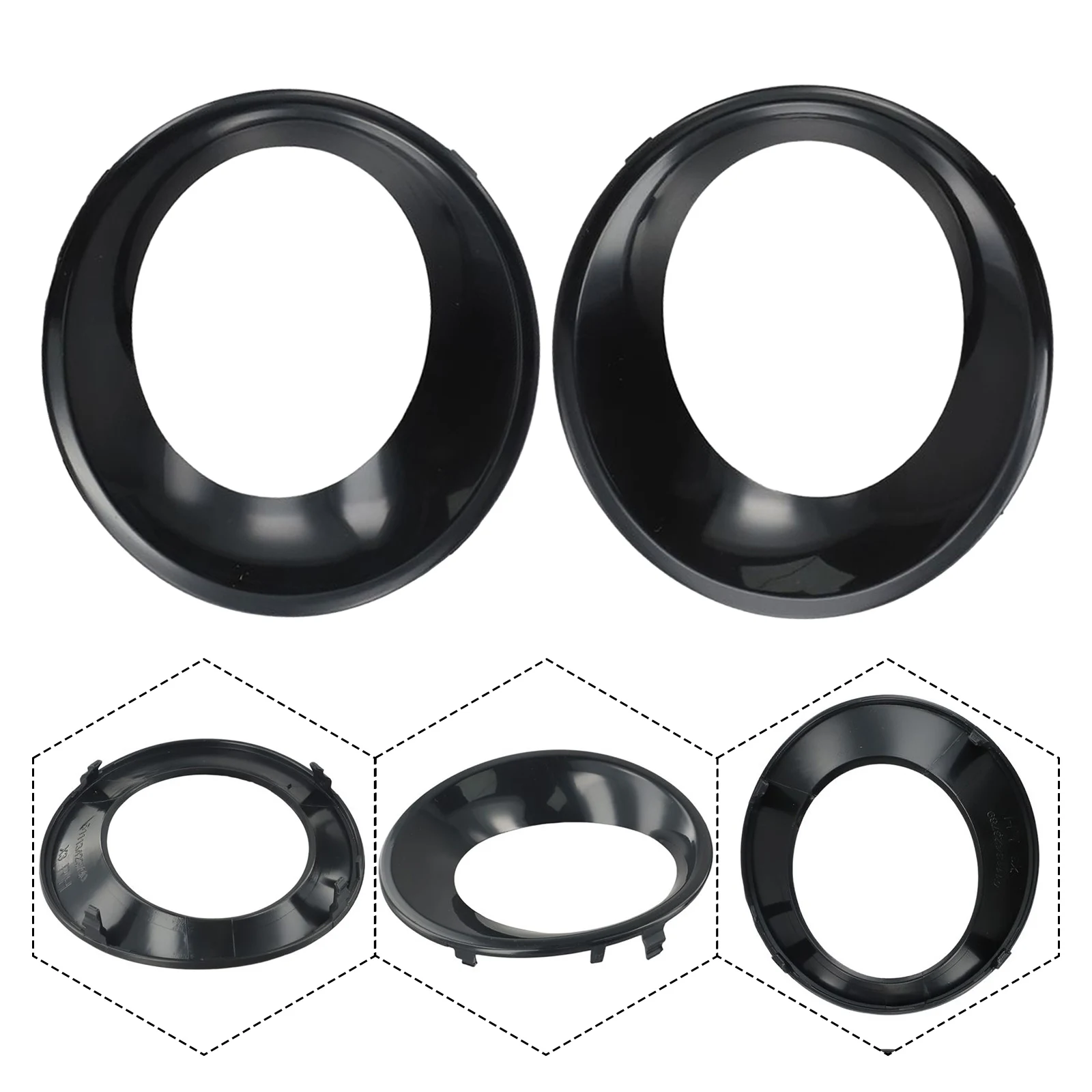 1x 안개등 커버 트림 좌/우 51113423789 51113423790 BMW X3 E83 LCI 2007-2010용 안개등 케이스 자동차 액세서리