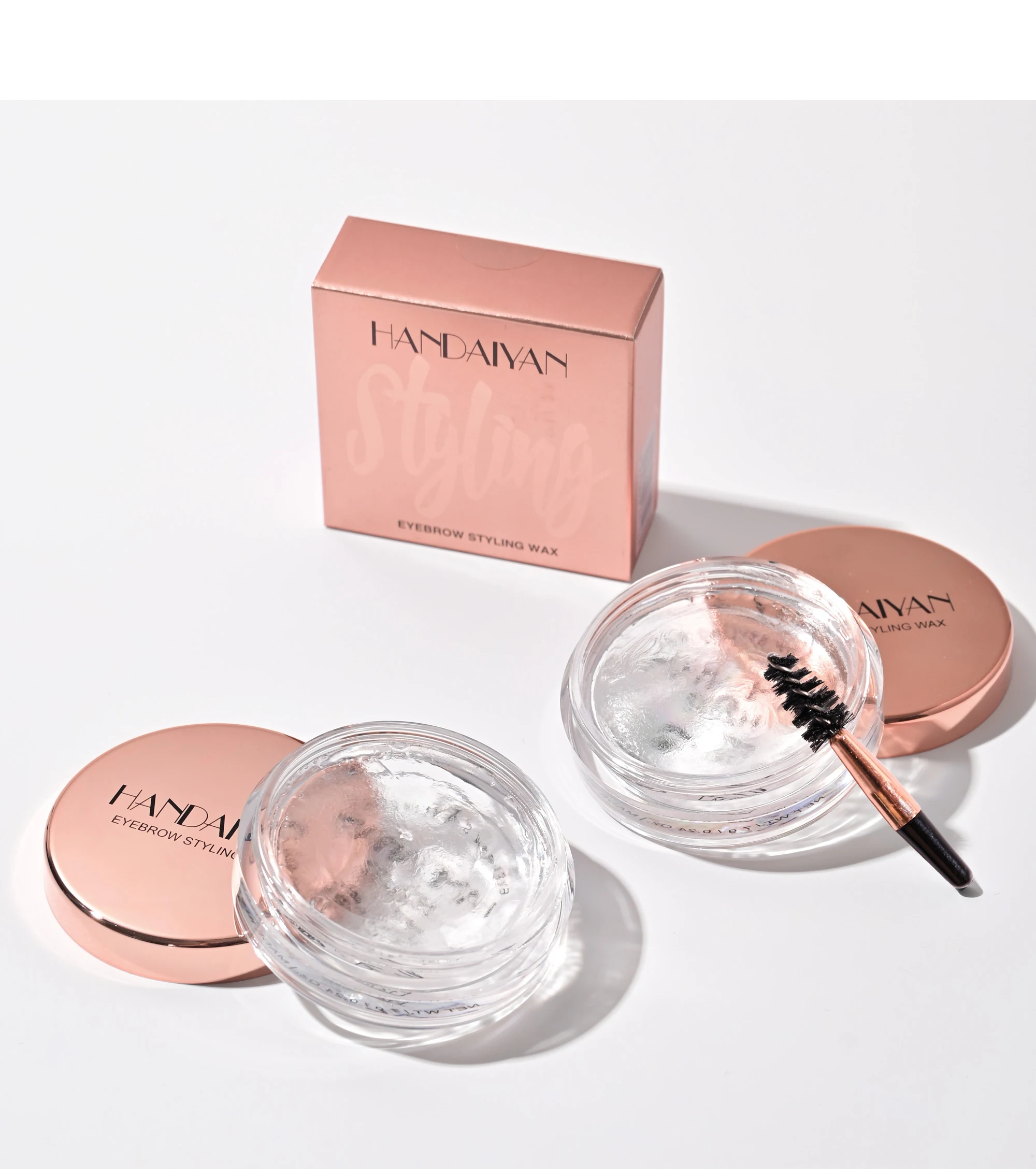 Transparent tvål för ögonbrynsstyling med borste_voghion.com
