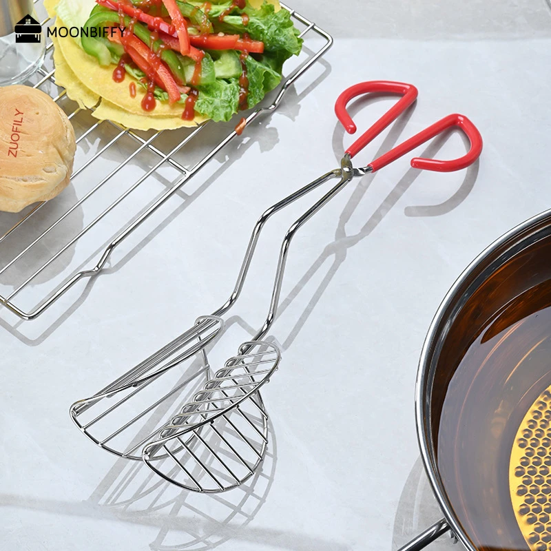 Taco Holder Shell Maker Press Tortilla Fryer Tong Plated Tortilla Press