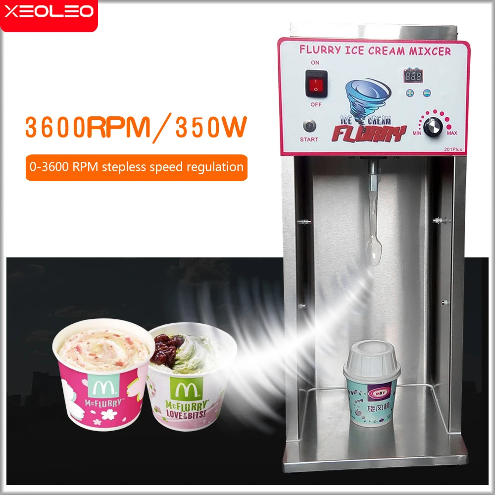 XEOLEO MC Flurry Ice cream mixer 350W Frozen Ice cream machine 3600rpm MC Frozen yogurt mixer