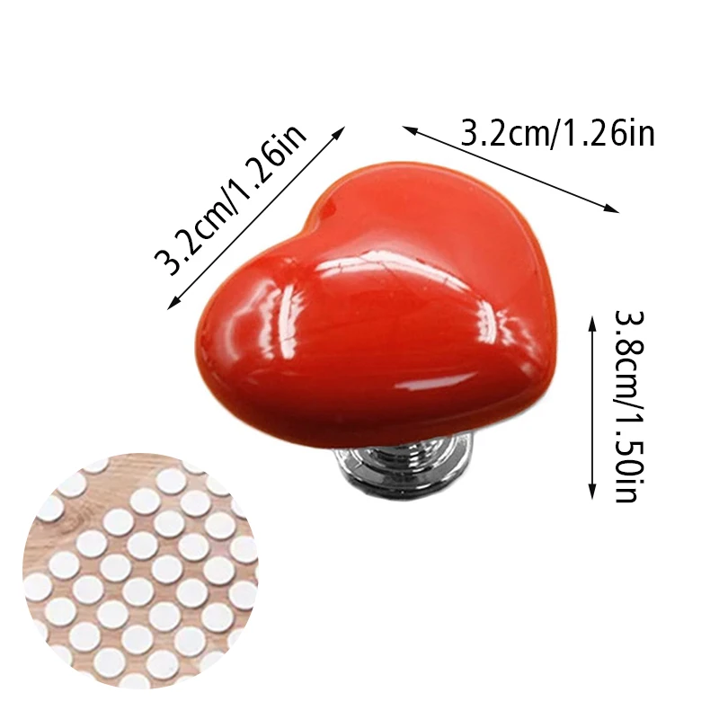 Colorful Heart-shaped Toilet Press Button Plastic Press Tank Push Switch Toilet Bathing Room Decor Protection Nail Assist Device