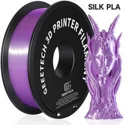 Silky Smooth PLA 3D Printing Filament - 1kg Spool, 1.75mm Thickness, Premium Printer Material with Fast Delivery and Vacuum-Sealed Packaging (Silk Purple PLA)