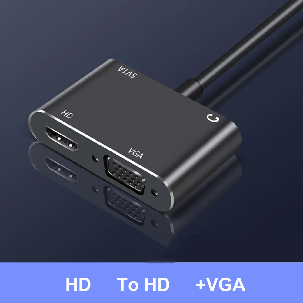 Hd 4K * 2K Compatibile Con Hdmi A Vga 4K * 2K Cavo Convertitore Adattatore Jack Micro Usb 3.5Mm Compatibile Con Hdmi Per Ps3 Xbox X360