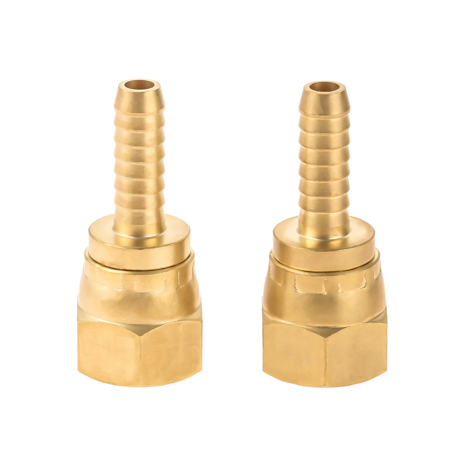 2pc Brass Propane Gas BBQ Grill Hose Quick Disconnect 3/8" Swivel