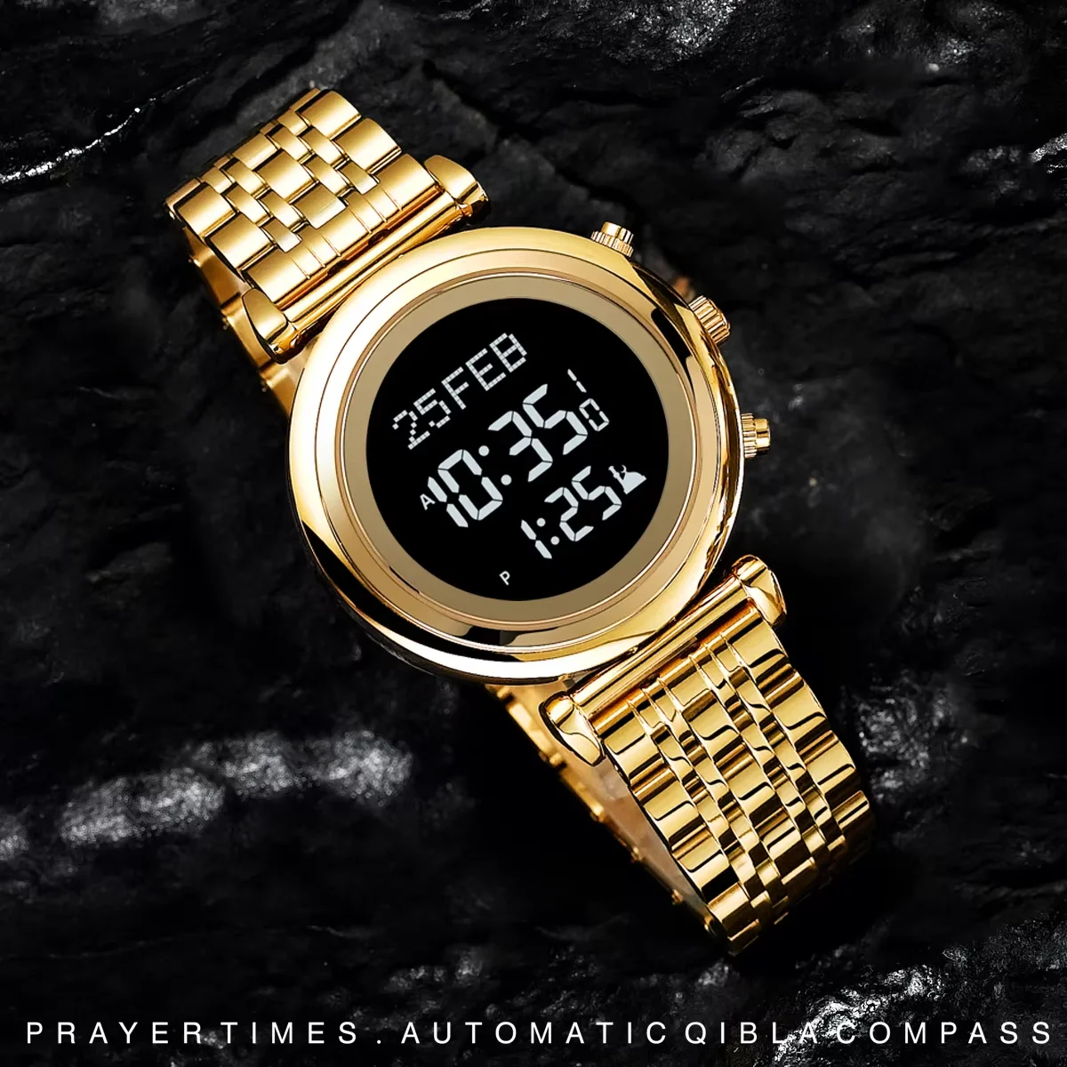 AL-SAHAR Multi-Language Islamic Azan Watch For Lady Ramanda Gift Wristwatch Muslim Prayer Time Alarming Digital Adhan Watch