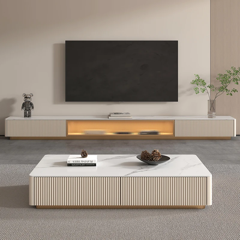

Шкаф для телевизора Rock floor, кофейный столик, минималистичный современный новый семейный роскошный, Минималистичная гостиная, небольшая Единица