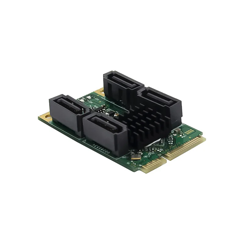 미니 PCI-Express 88SE9230 4포트 SATA 6Gbps RAID 산업용 제어 서버 확장 카드 재고 있음