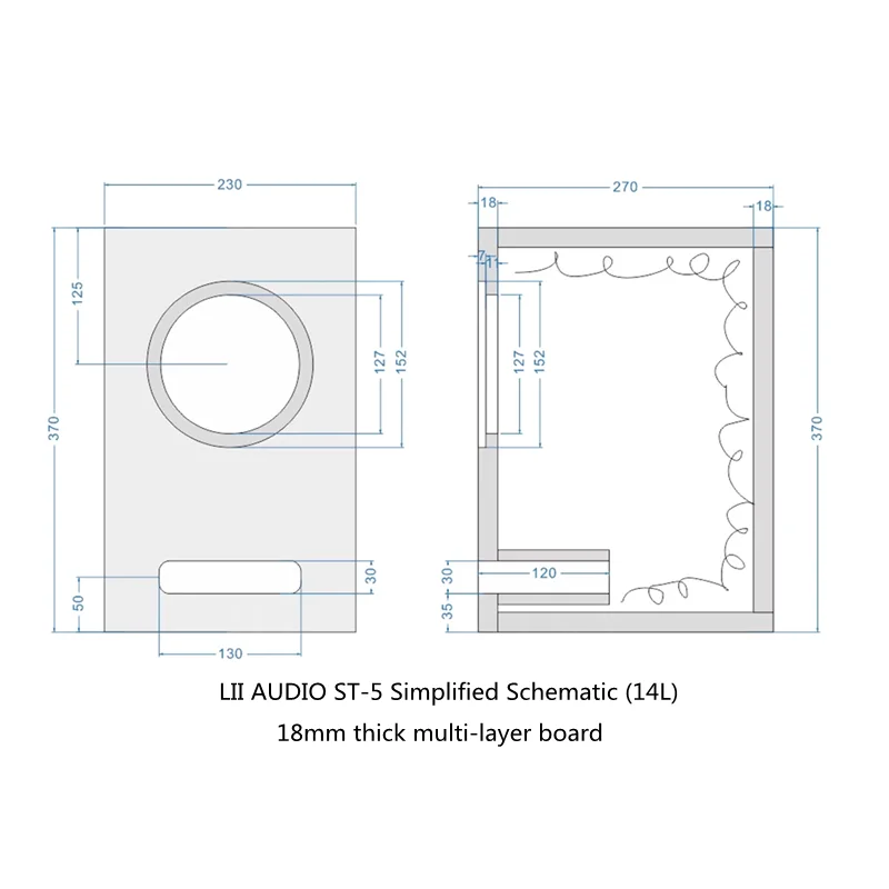 LII AUDIO ST5 5-inch Aluminum Basin Full Frequency Speaker 40W/8ohm (1PCS)