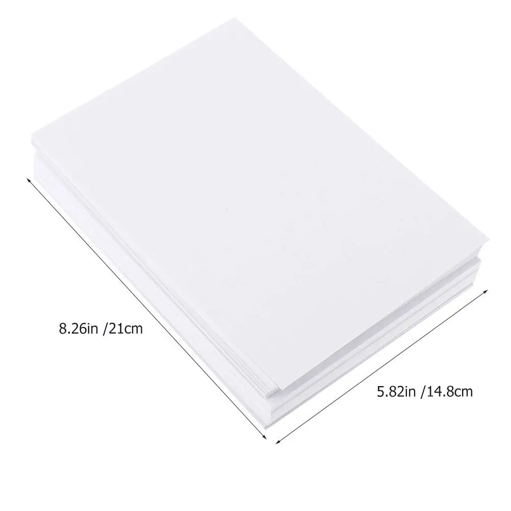 100Pcs 초보자를 위한 고품질 수채화 종이 드로잉 스케치 용지 학생 예술가 부드럽고 미세한 표면 페인팅하기 쉬운 종이