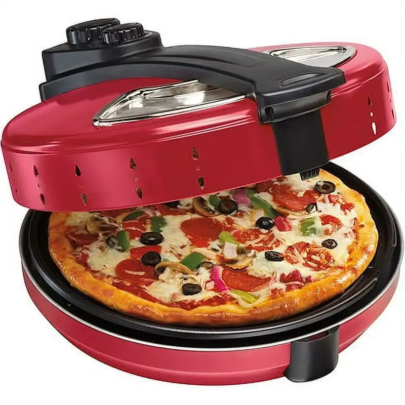 

Enclosed Pizza Oven Maker, Model# 31700 Ollas arroceras Takoyaki pan Portable electric cooking pot Electric hot pot cooking Port