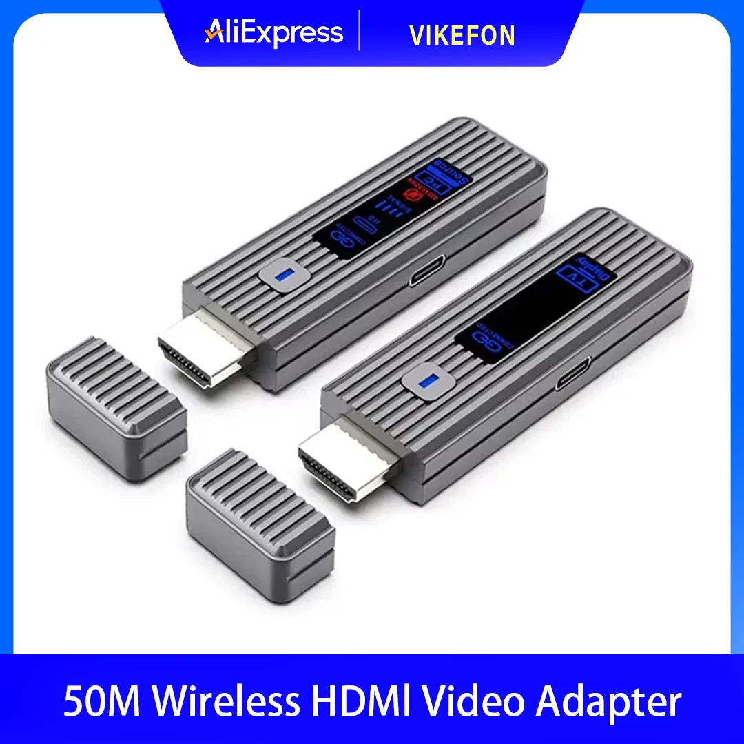 Wireless HDMI Video Transmitter Receiver Kit for Monitor Projector Laptop