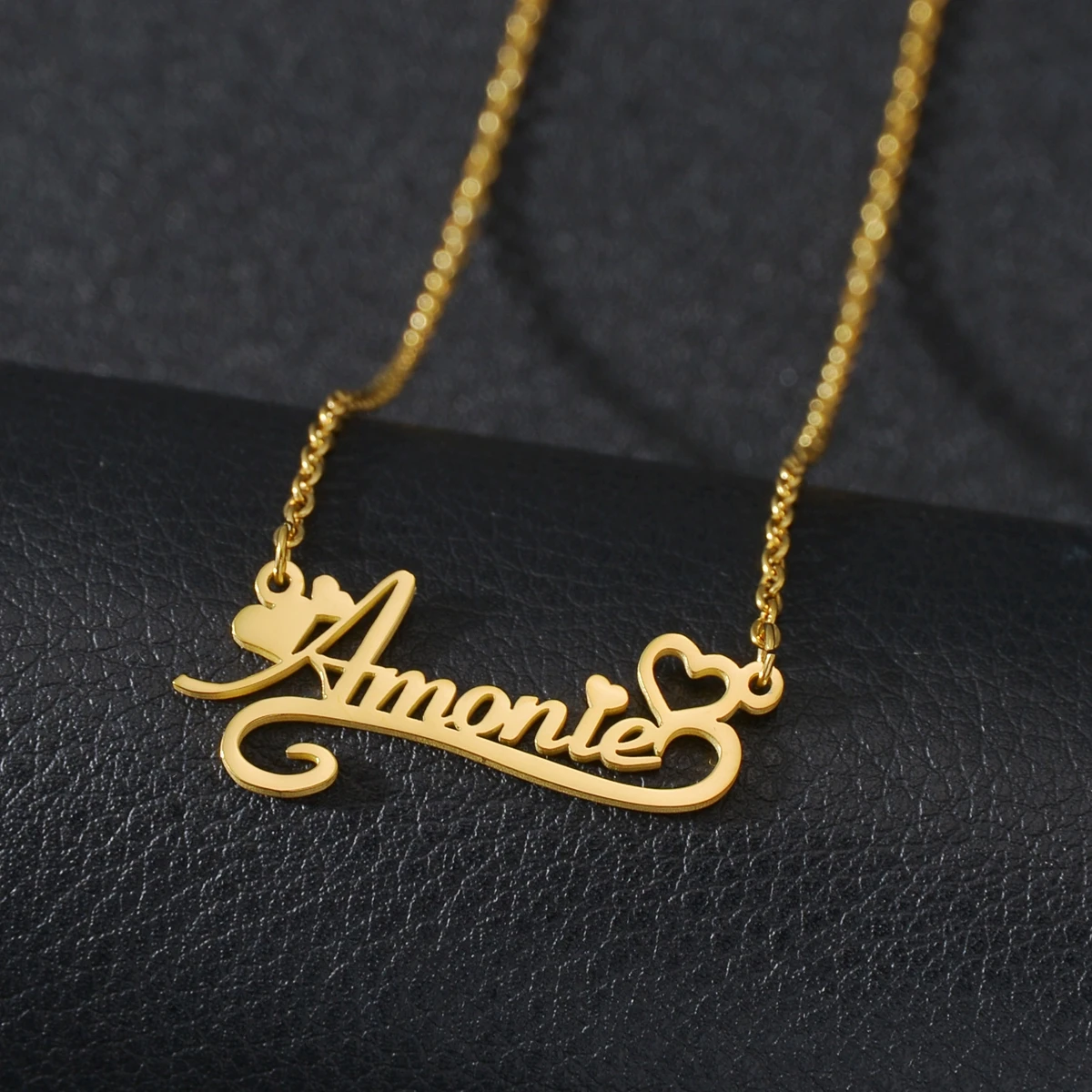 Acheerup Personalized Pendant Necklace Bottom Laciness Custom Name