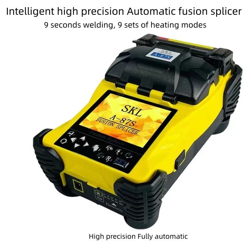 

High Quality Handheld A-87S Automatic Intelligent Fiber Optic Fusion Splicer Fiber Ftth Splicing Machine Welding Toolkit