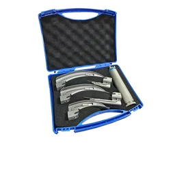 Premium LED Laryngoscope Set with Flexible Handle and Assorted Blades (Adult child baby 5)