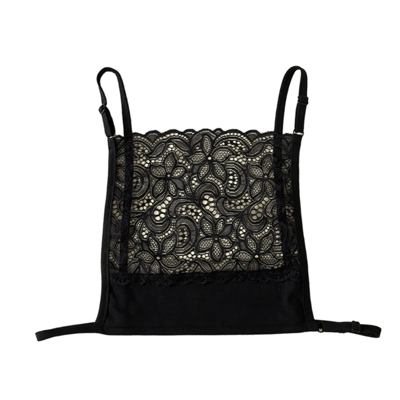 Mock Camisole Bra Overlay Modesty Panel Vest Women Cleavage Cover Camisole 37JB women lingerie bra